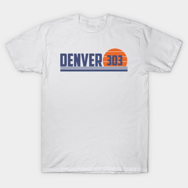 303 Denver Colorado Area Code T-Shirt by Eureka Shirts